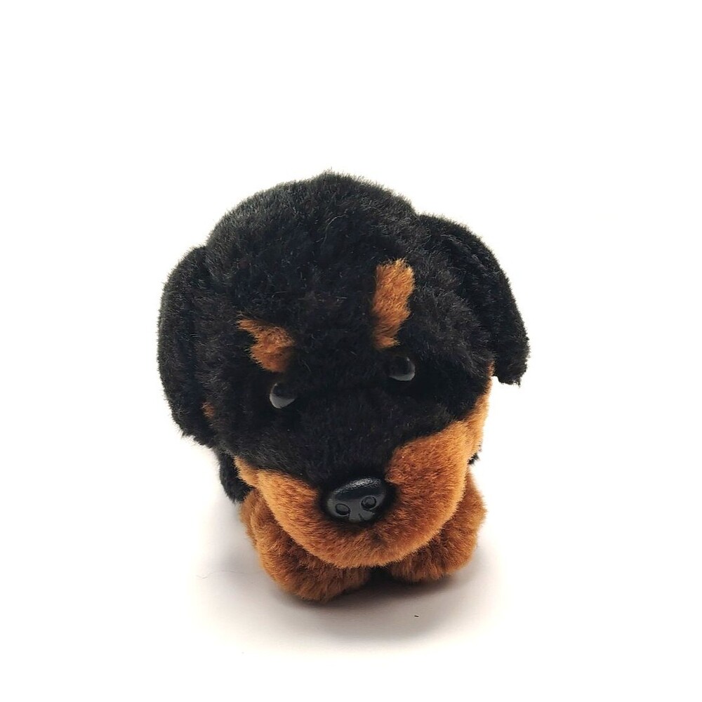 Ganz H12036 Rottweiler Puppy Lying Plush Stuffed Animal 15" Length